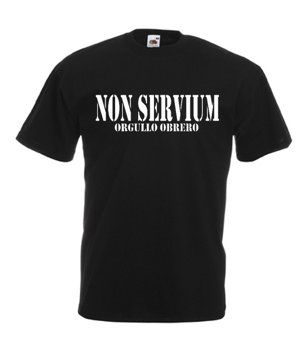 ¿Qué tallas están disponibles para las camisetas Non Servium?