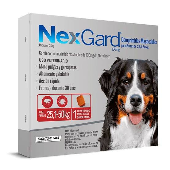 Nexgard 25-50 kg: El antipulgas y garrapatas recomendado por veterinarios para perros grandes