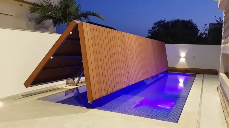 Diseños y estilos de cubiertas piscina transitable manual