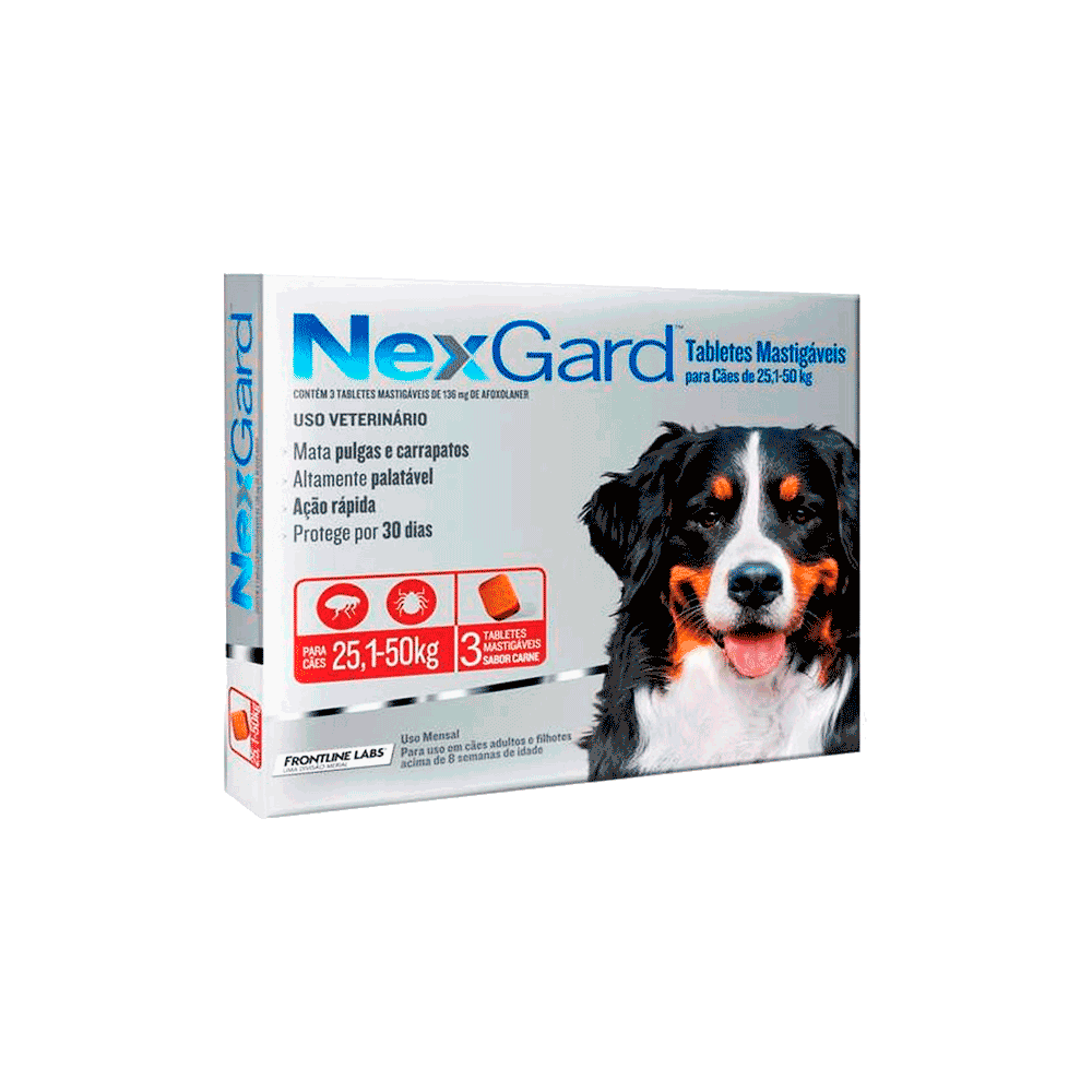Nexgard 25-50 kg: La solución práctica y efectiva para el control de parásitos externos en perros grandes